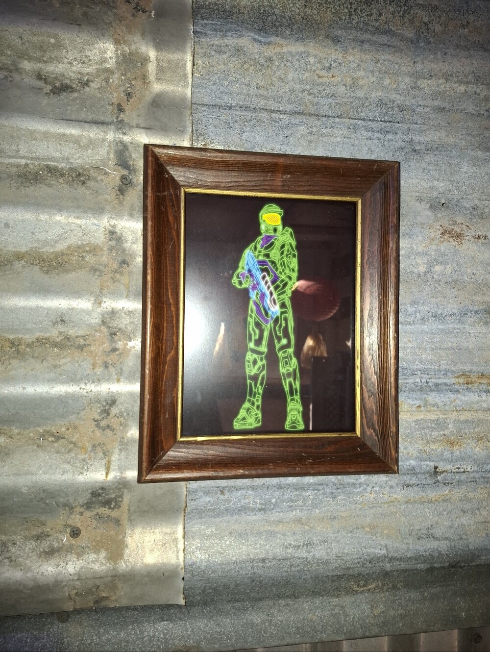 Neon Master Chief Halo XBox Framed Art Print By Neon Nicho